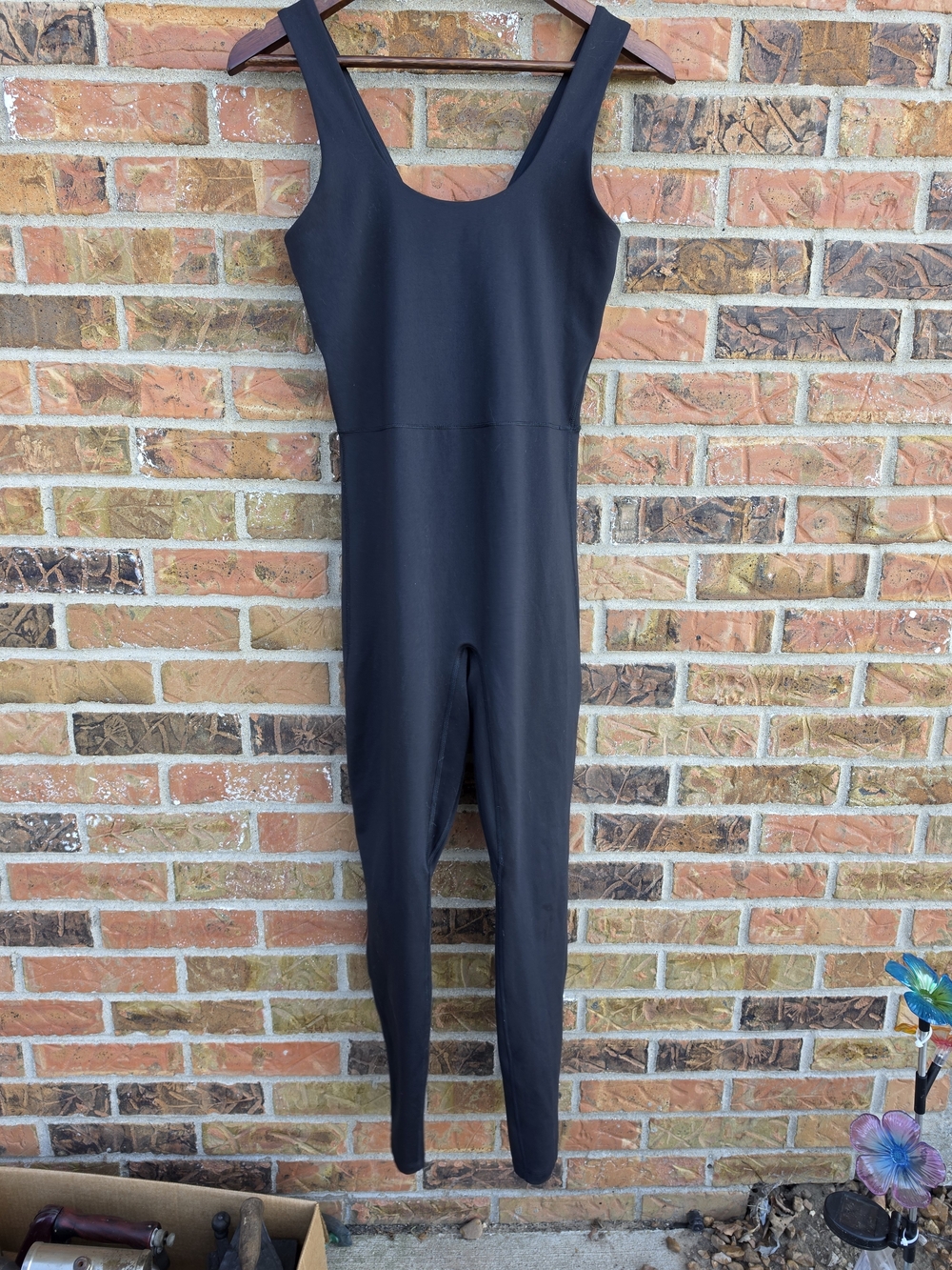 all in motion Black Fitted Scoop-Neck Jumpsuit